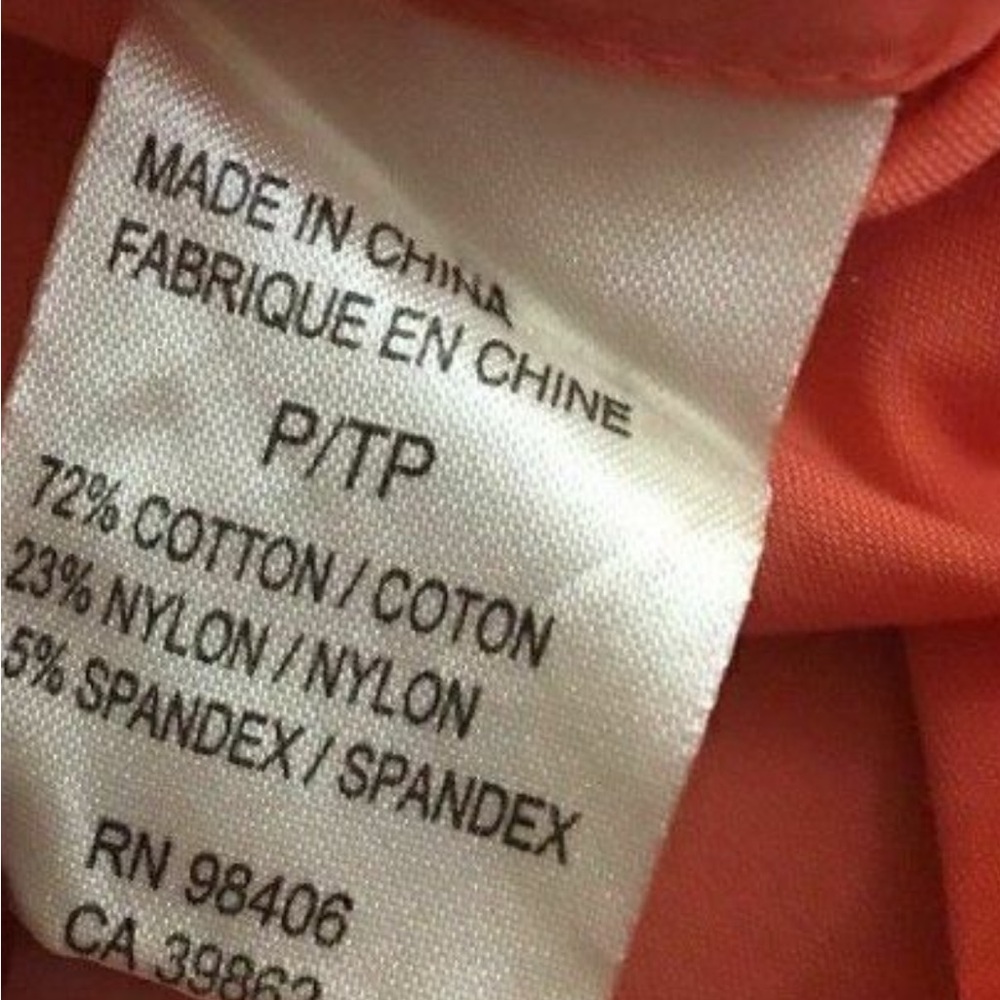 Theory Classic Slim Fit Button Up in Coral - Picture 4 of 4